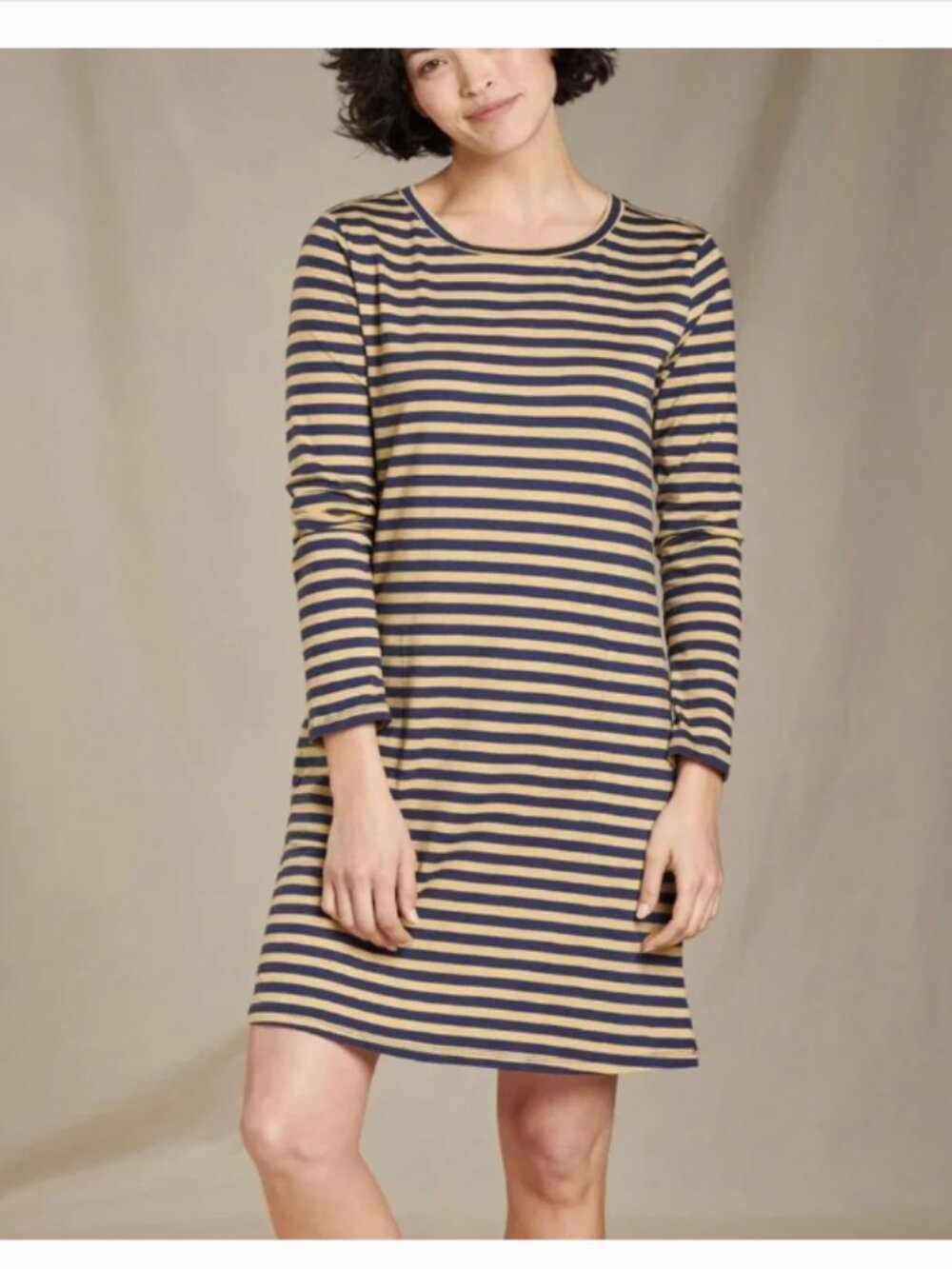Toad & Co Windmere striped long sleeve dress XS